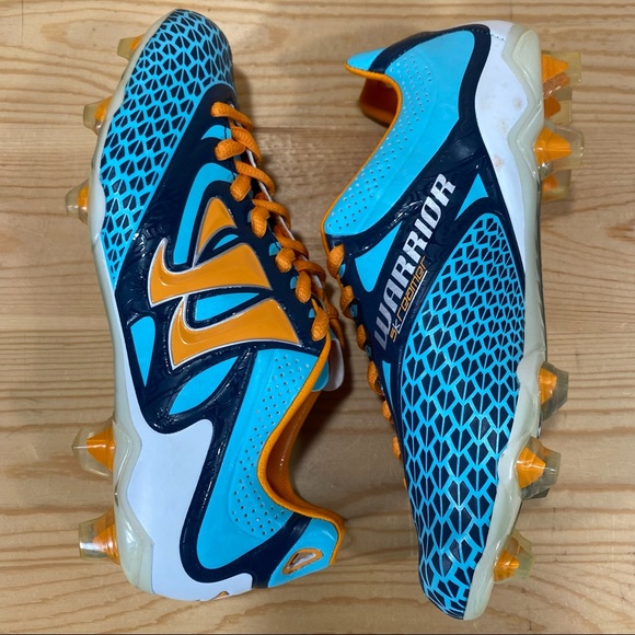 NIB Warrior Youth Skreamer Soccer Lacrosse Field Hockey Cleat  Navy/Orange - Picture 8 of 9
